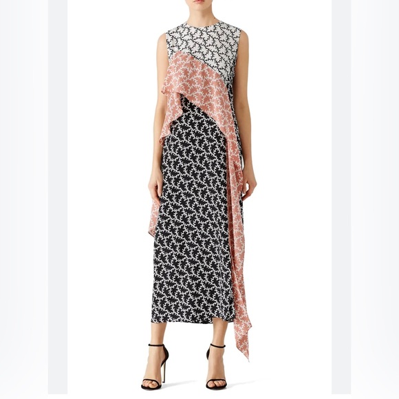 Stunning Diane Von Furstenberg 100% silk ruffle midi dress - Picture 5 of 6